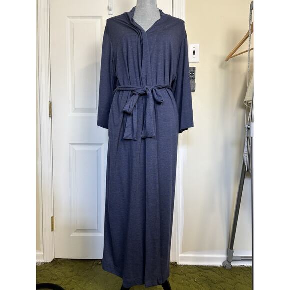 Natori Shangri-La Tencel Robe Women’s Size Medium Modal Blue Kimono Sleepwear - Picture 2 of 10